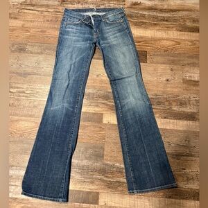 7 For All Mankind Women’s Blue Straight Leg Jeans